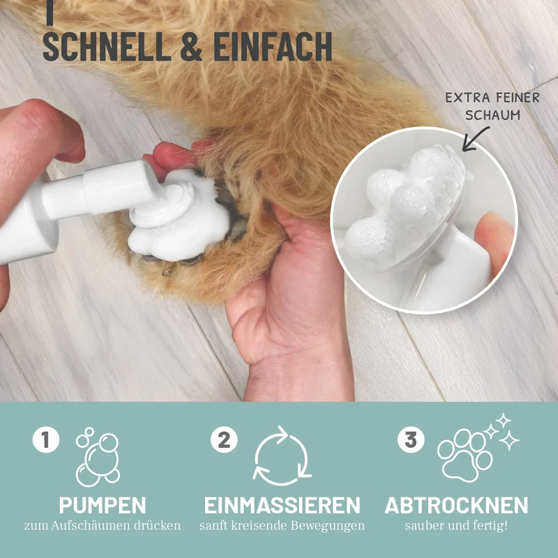 Pfotenreiniger Schaum