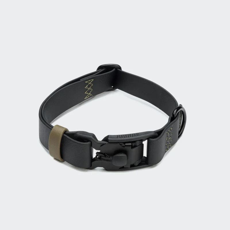 Hundehalsband BioThane Ipanema Schwarz-Olive