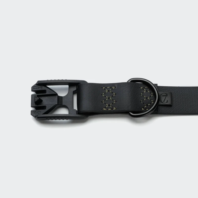 Hundehalsband BioThane Ipanema Schwarz-Olive