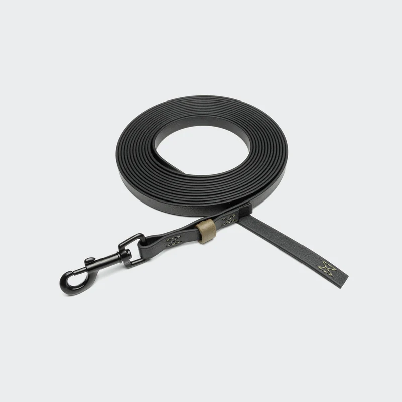Schleppleine BioThane Ipanema Schwarz-Olive