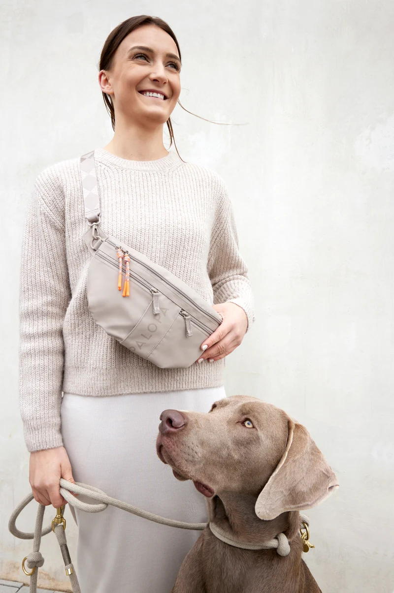 Hunde Leckerlibeutel Emma Taupe