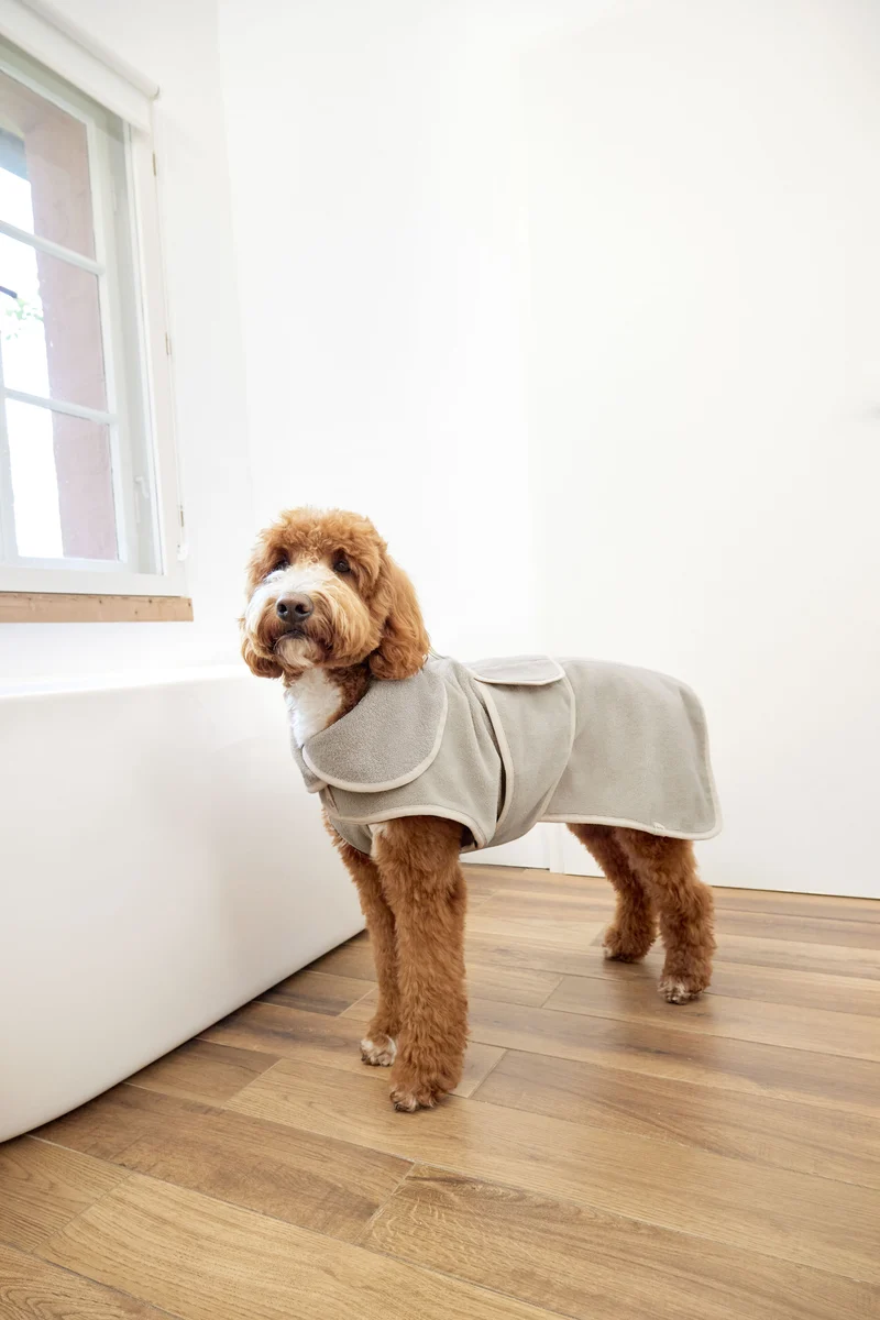 Hundebademantel Robi Beige