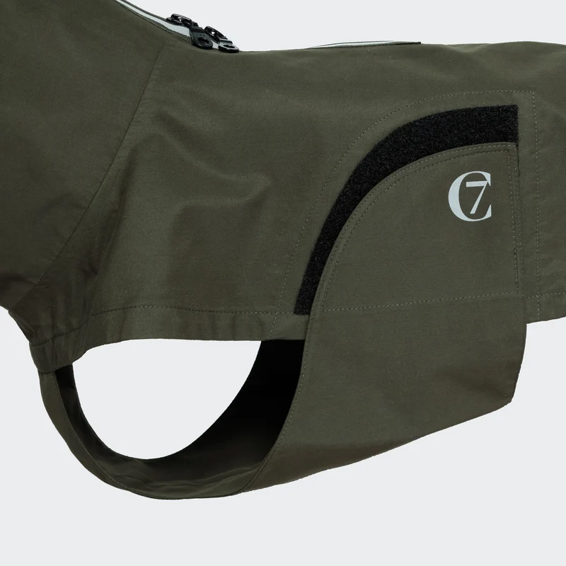Hunderegenmantel FRANZÖSISCHE BULLDOGGE Dublin Dark Olive