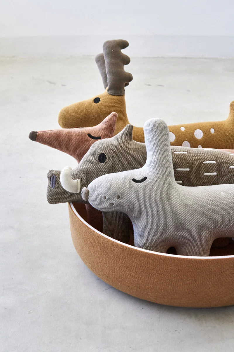 Bosco Stofftier Hase Grau