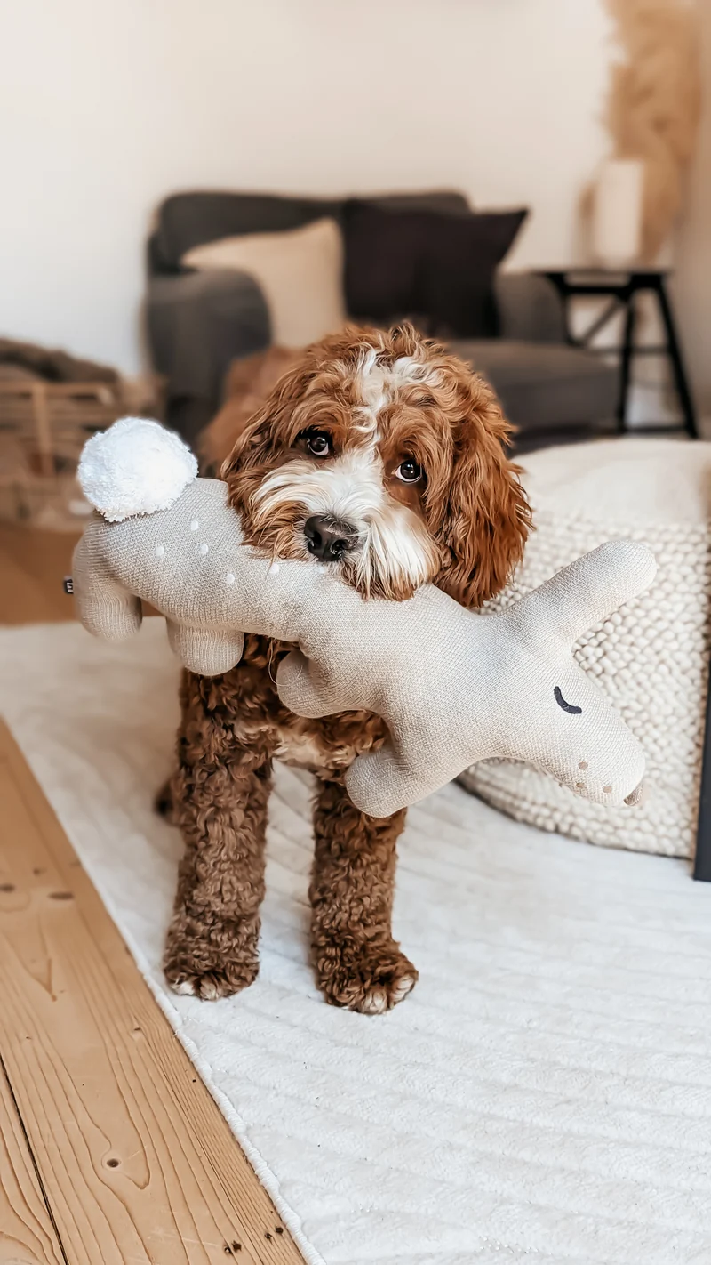 Bosco Stofftier Hase Grau