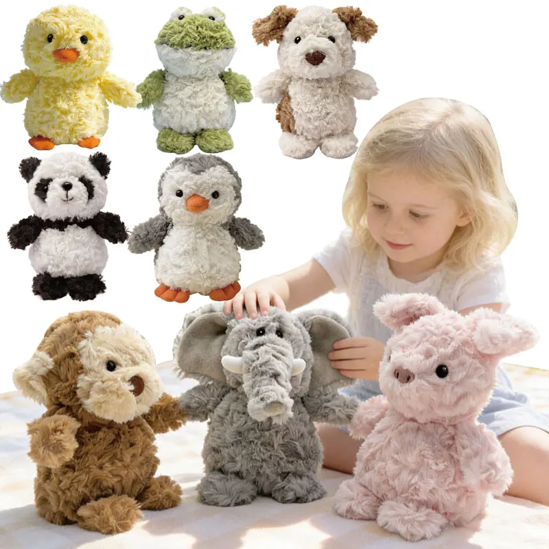 Super Flauschige Elefant, Alpaca, Hase, Frosch, Ente, Panda Pinguin, Affe etc. Plüschtier (ca. 18cm)