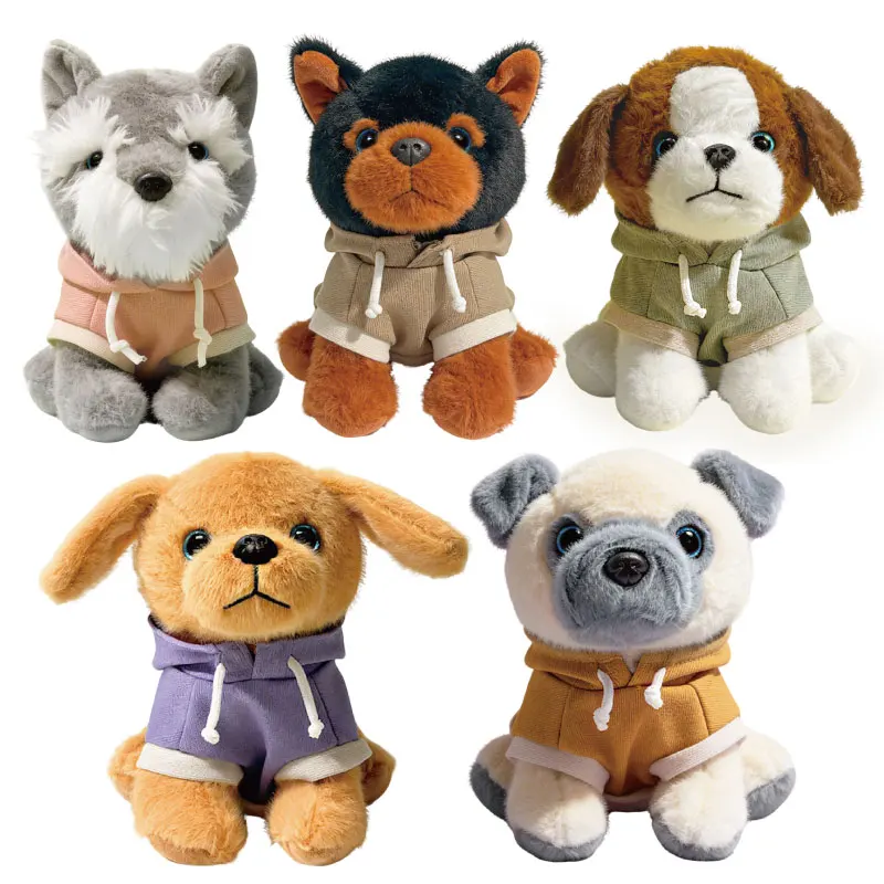 Niedliche Plüschhunde mit Pullover Plüschtier (ca. 18/25cm)