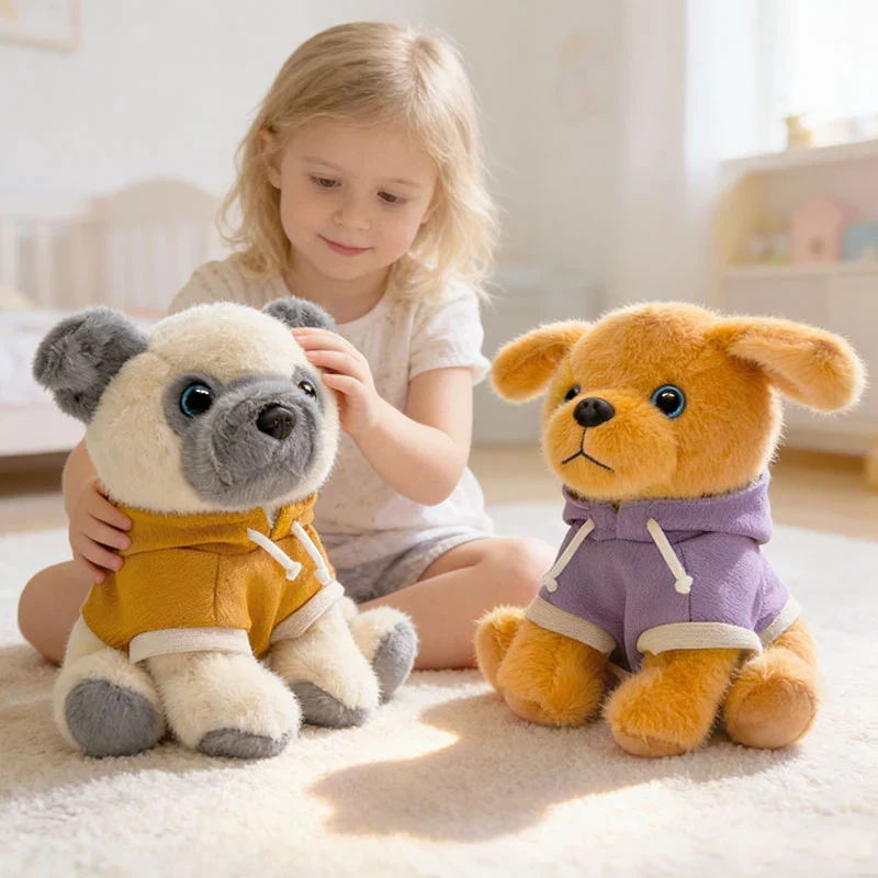 Niedliche Plüschhunde mit Pullover Plüschtier (ca. 18/25cm)