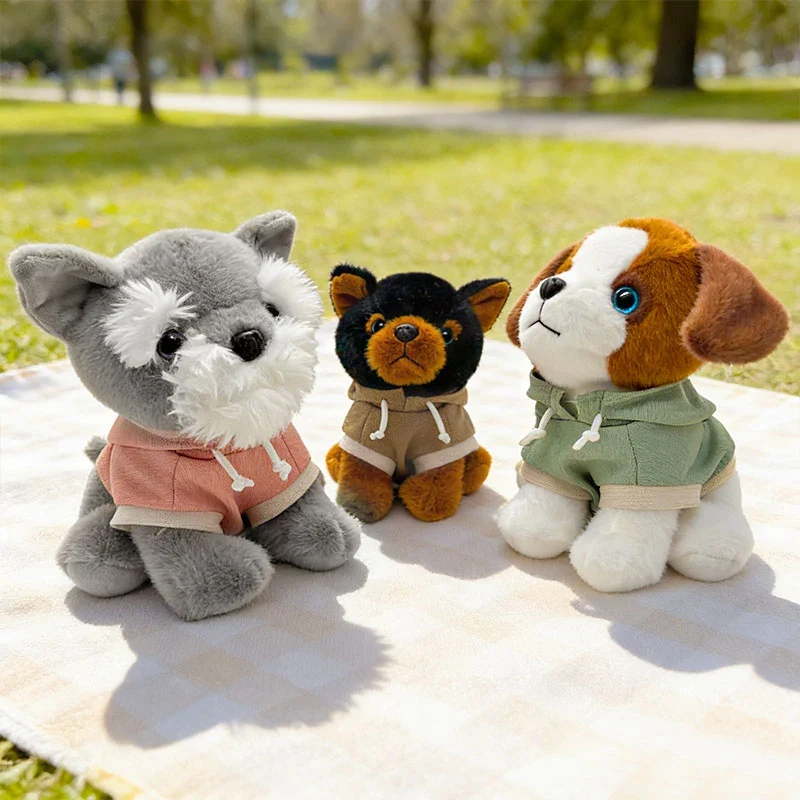 Niedliche Plüschhunde mit Pullover Plüschtier (ca. 18/25cm)