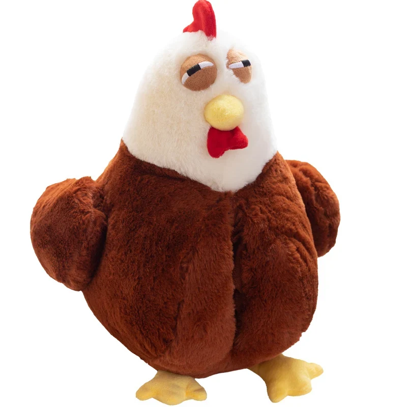 Schläfriges Plüsch Huhn Kuscheltier (ca. 40x45cm)