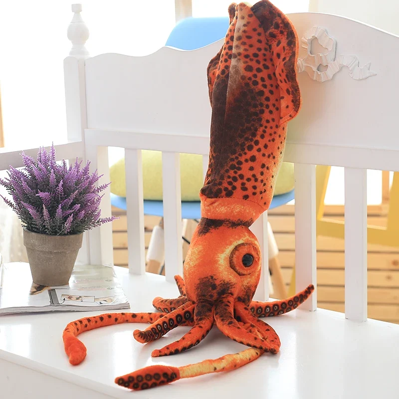Lustiger Tintenfisch Oktopus Plüsch Stofftier (ca. 55cm)