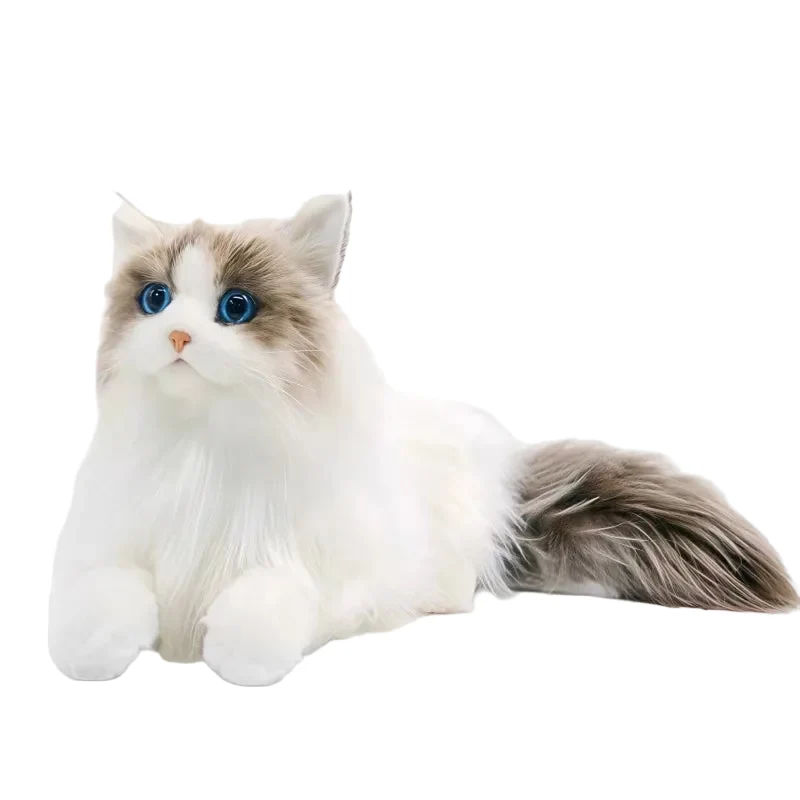 Lebensechte Plüsch-Katze Kuscheltier, Katzen Puppe