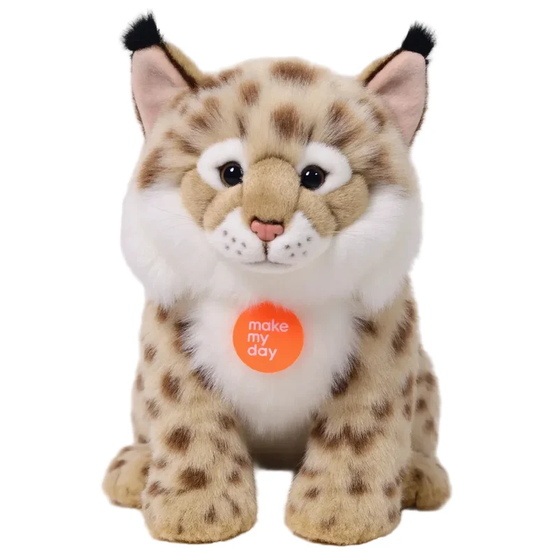 Realistischer Luchs als fröhliches Kuscheltier