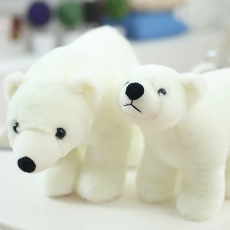 Flauschiger Eisbär Plüschtier (ca. 20/25/35/45cm)