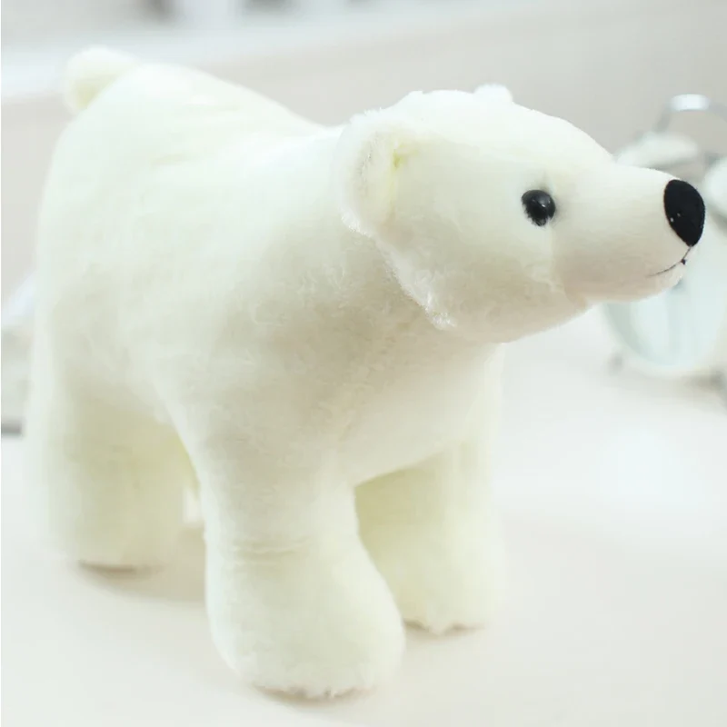 Flauschiger Eisbär Plüschtier (ca. 20/25/35/45cm)