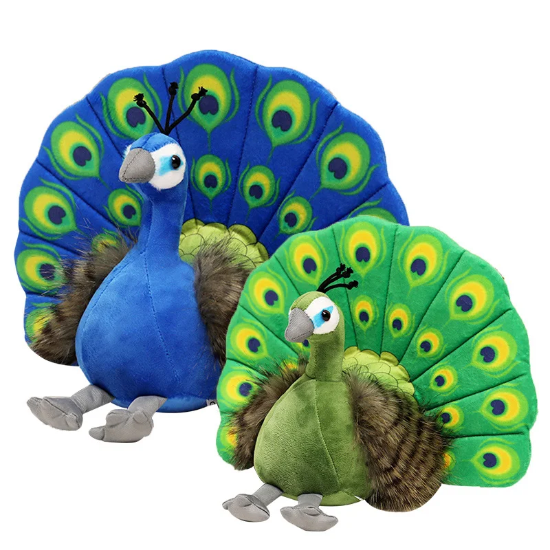 Farbenfrohe Pfau Kuscheltiere (ca. 20cm)