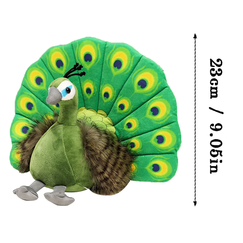 Farbenfrohe Pfau Kuscheltiere (ca. 20cm)
