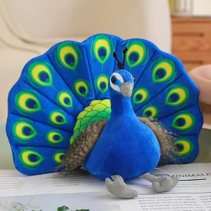 Farbenfrohe Pfau Kuscheltiere (ca. 20cm)