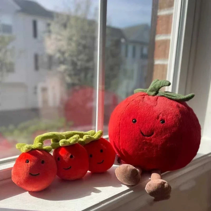 Freundliche Tomate als Plüschtier (ca. 15cm)