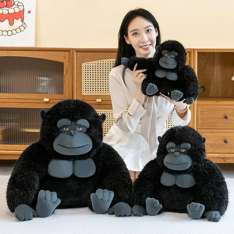 Liebevoller Gorilla als XXL Plüschtier (ca. 27, 38 oder 50cm)