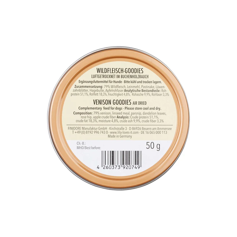 Wildfleisch Goodies & Dose