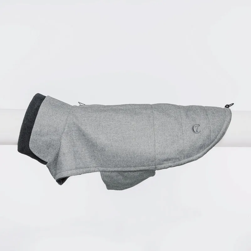 Hundemantel Brooklyn Flanell Grey