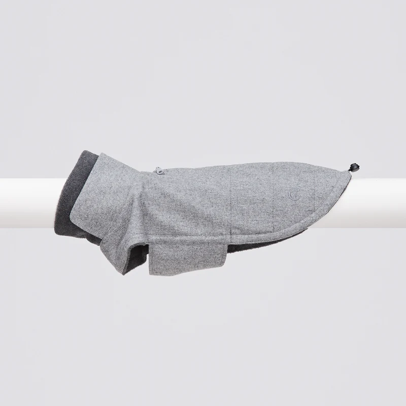 Hundemantel Brooklyn Flanell Grey
