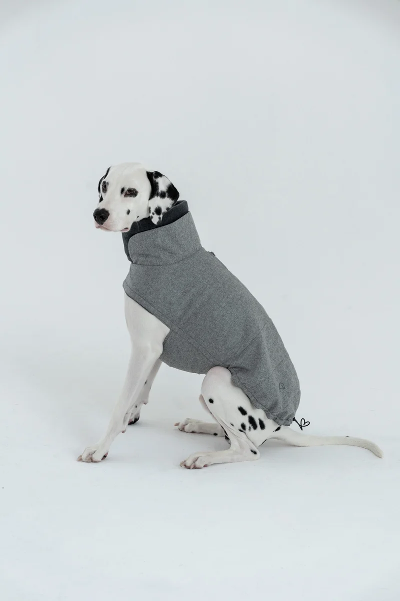 Hundemantel Brooklyn Flanell Grey