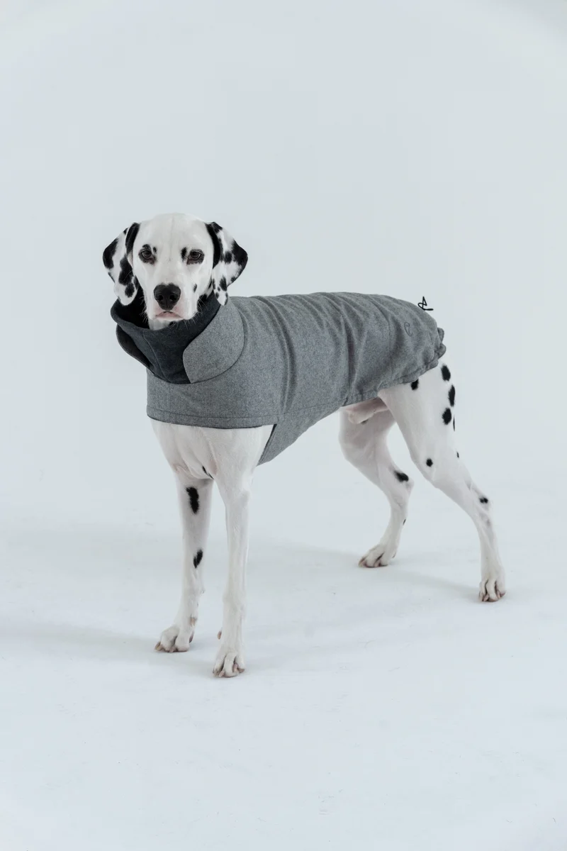Hundemantel Brooklyn Flanell Grey