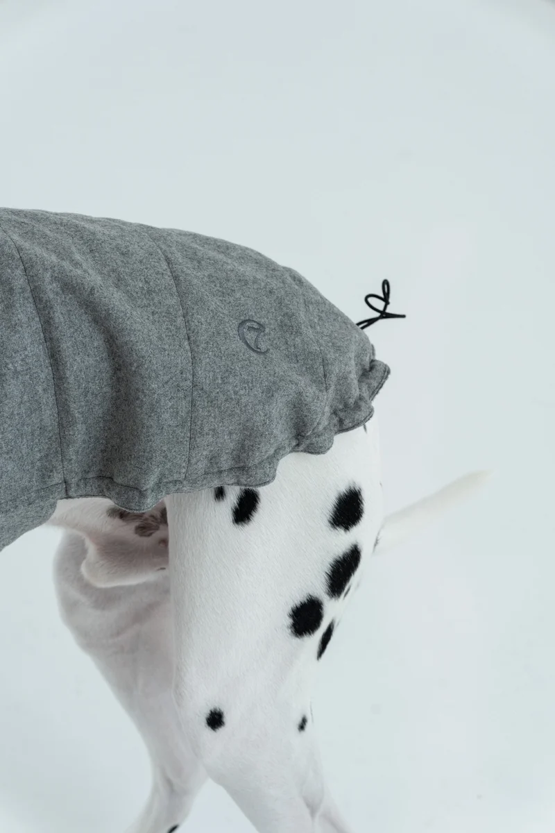 Hundemantel Brooklyn Flanell Grey