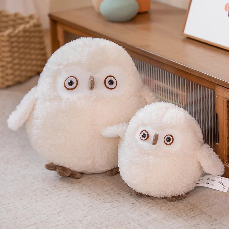 Plüschtier Weiße Eule – Kuscheltier - Stofftier weich