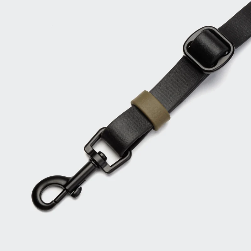 Freihandleine BioThane Ipanema Black-Olive