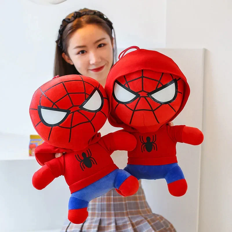 Plüschtier Spider-Man – Kuscheltier - Stofftier mit Kapuze