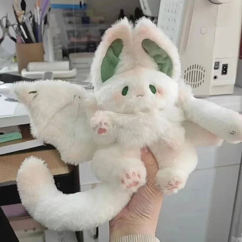 Plüschtier Weiße Fledermaus – Kuscheltier - Stofftier