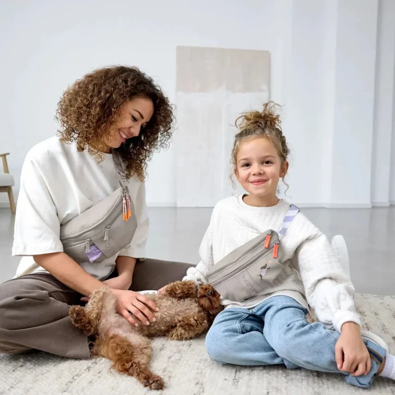 Leckerlibeutel Mini Enja für Kinder Taupe