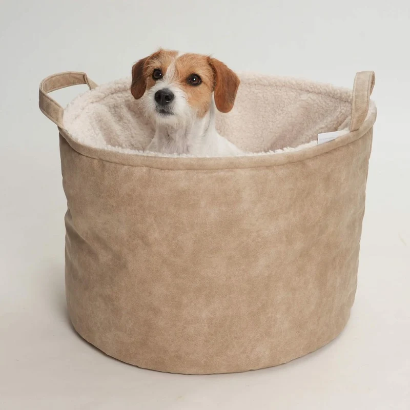 Hundekörbchen Shopper Little Basket Saddle Gravel