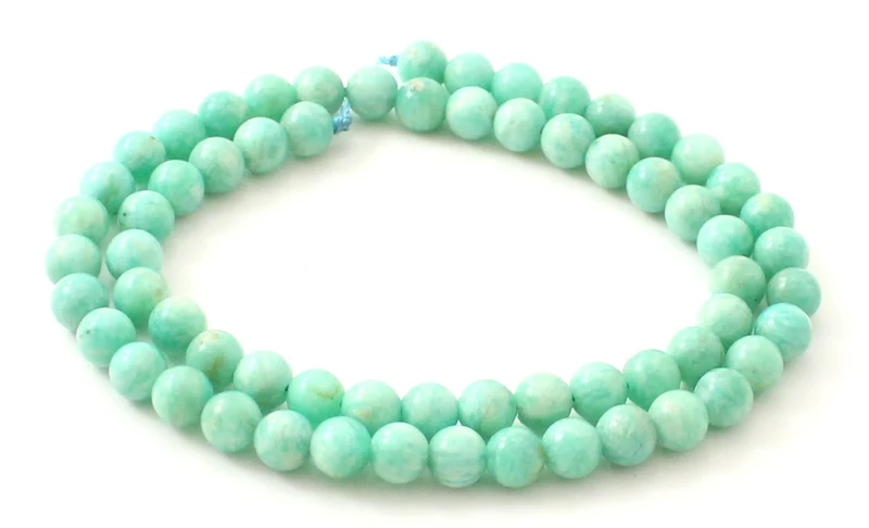 Amazonite Round Green Bead Stränge