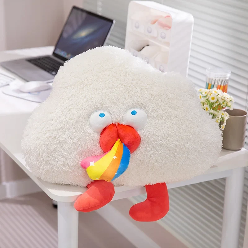 Fluffige süße Mond, Wolke, Sonne, Stern Plüsch Kissen Stofftiere (ca. 25, 40 oder 55cm)