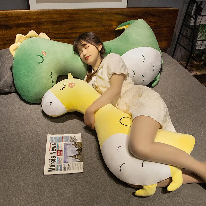 XXL Reh, Dinosaurier, Gans oder Einhorn Plüsch Kissen (ca. 80-130cm)
