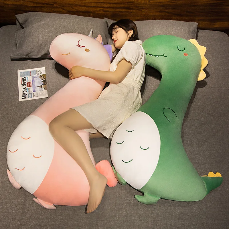 XXL Reh, Dinosaurier, Gans oder Einhorn Plüsch Kissen (ca. 80-130cm)