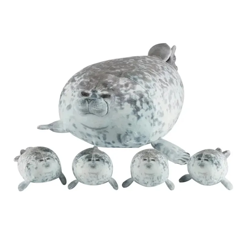 Niedliche Robbe mit 4 Baby Robben Kuscheltier