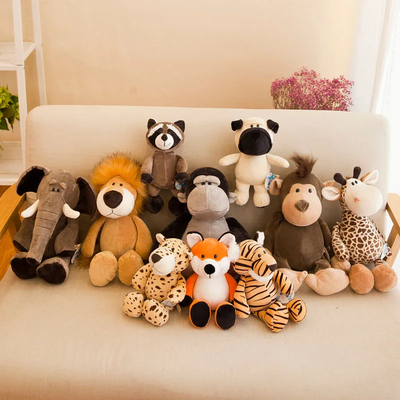Super Niedliche Stofftiere aus dem Dschungel für Kinder