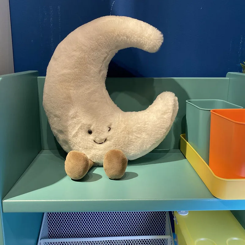 Niedlicher Mond oder Sonne Kuscheltier (ca. 30cm)
