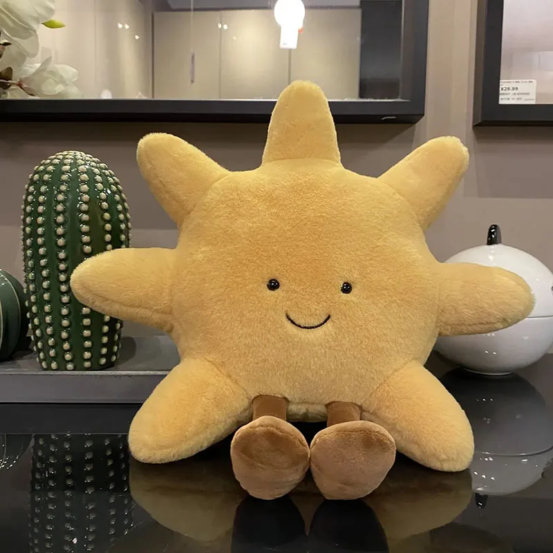 Niedlicher Mond oder Sonne Kuscheltier (ca. 30cm)
