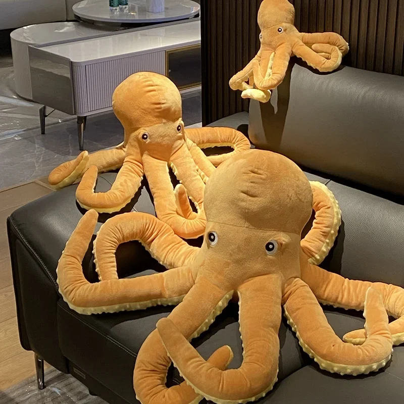 Gelber Tintenfisch Plüsch Oktopus (40, 60 oder 80cm)
