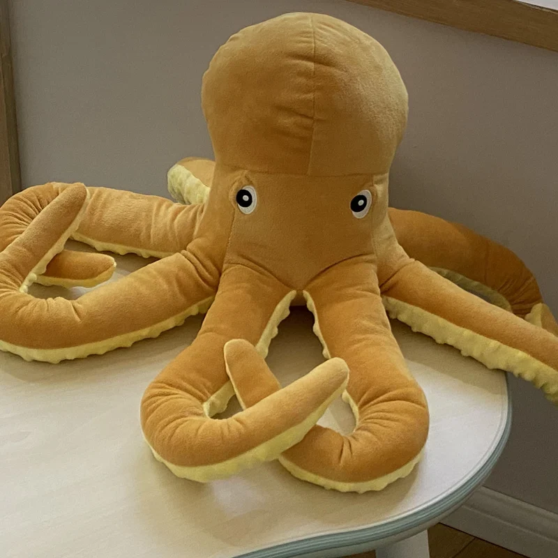 Gelber Tintenfisch Plüsch Oktopus (40, 60 oder 80cm)
