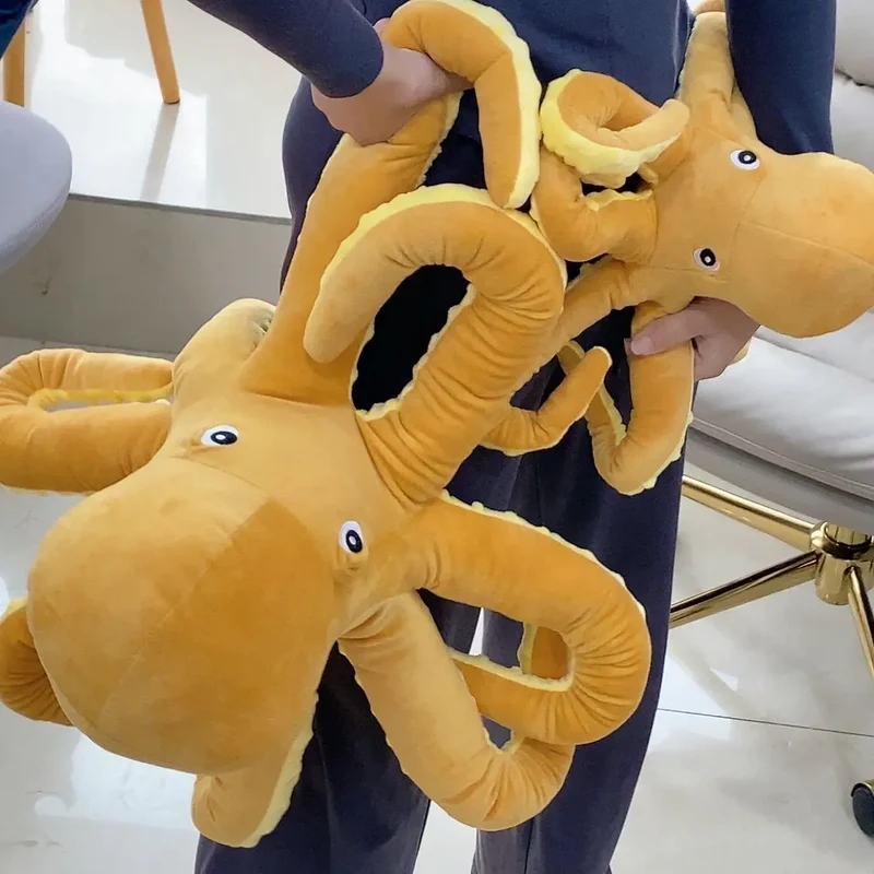 Gelber Tintenfisch Plüsch Oktopus (40, 60 oder 80cm)