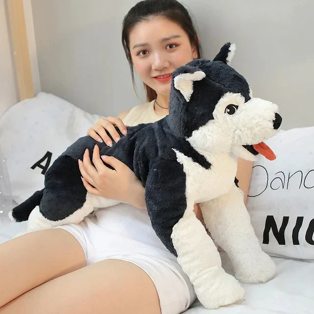 Plüschtier Husky Hund – Kuscheltier - Stofftier Hund