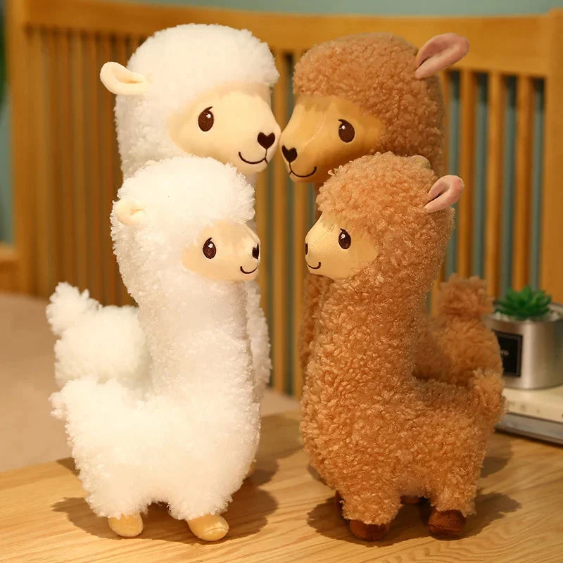 Plüschtier Alpaka Llama – Kuscheltier - Stofftier flauschig