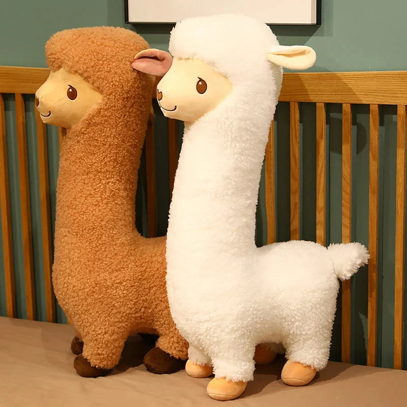 Plüschtier Alpaka Llama – Kuscheltier - Stofftier flauschig